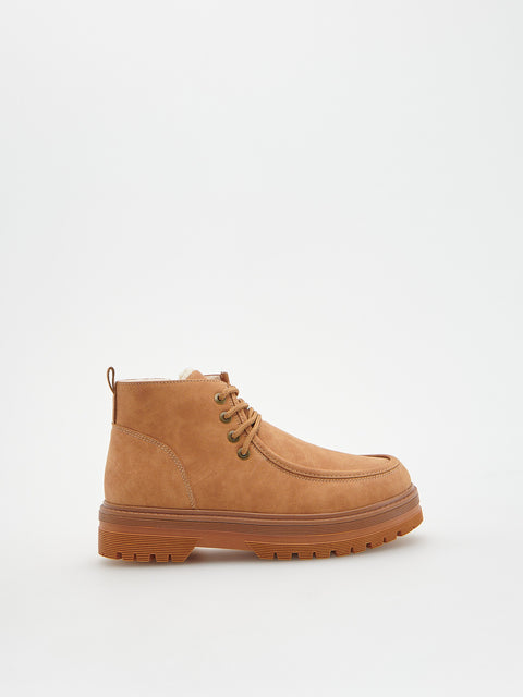 Reserved Boy's Camel Insulated High Ankle Boots | Reserved In Lebanon