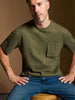 Sinsay Men's Olive Green Chest Pockets T-Shirt | Sinsay In Lebanon