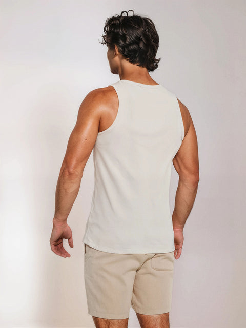 Sinsay Men's Sage Green Ribbed Tank Top | Sinsay In Lebanon