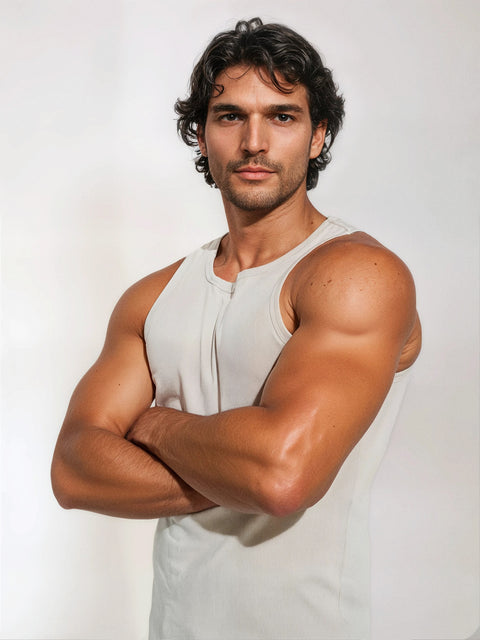 Sinsay Men's Sage Green Ribbed Tank Top | Sinsay In Lebanon