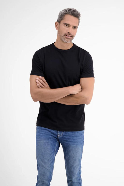 Lerros Men's Black Regular fit T-Shirt  | Lerros In Lebanon