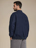 Sinsay Men Navy Blue Minimalist Bomber Jacket | Sinsay in Lebanon