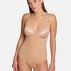 B.tempt'd Women's Beige Back Appeal Firm Control Shaping Bodysuit