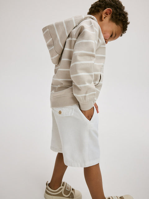 Reserved Baby Boy's Beige Oversized Hooded Jacket | Reserved In Lebanon