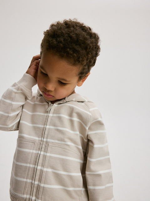 Reserved Baby Boy's Beige Oversized Hooded Jacket | Reserved In Lebanon
