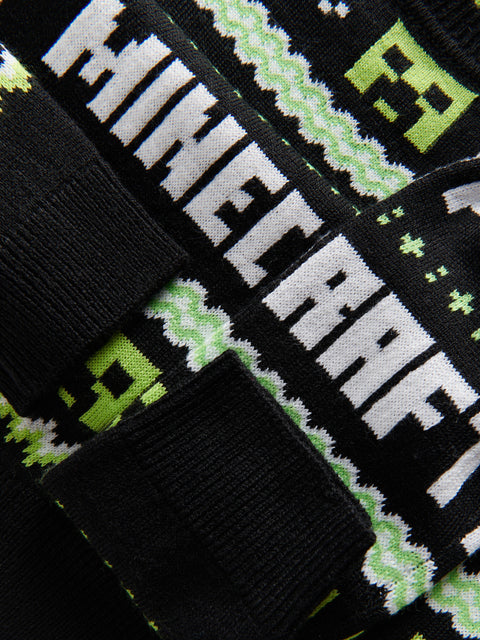 Reserved Boy's Black Minecraft Printed Pullover Sweater | Reserved In Lebanon