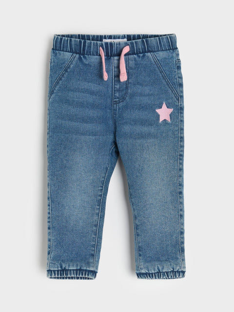 Sinsay Baby Girl's Blue Jeans With Elastic Waistband | Sinsay In Lebanon