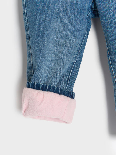 Sinsay Baby Girl's Blue Jeans With Elastic Waistband | Sinsay In Lebanon