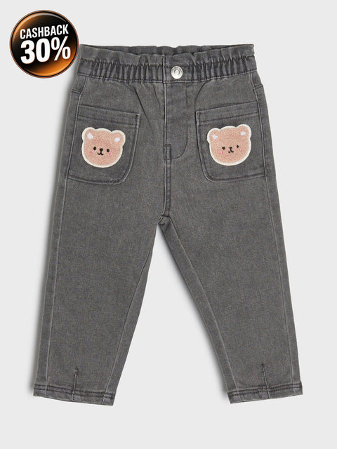 Sinsay Baby Girl's Grey Front Pockets Jeans | Sinsay In Lebanon