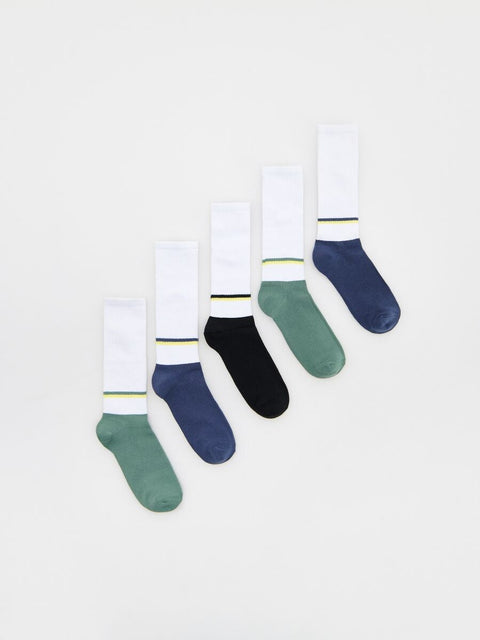 Reserved Boys Multicolor 5 Pack Socks | Reserved In Lebanon