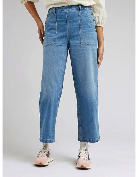 Lee Women's Blue Bootcut Lee All Purpose Utility Denim Chiaro Jeans | Lee In Lebanon