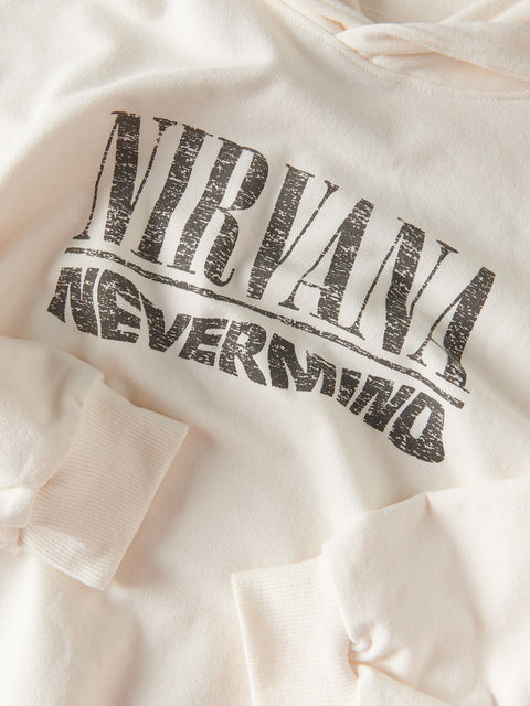 Reserved Boy's Off White Nirvana Oversized Hoodie | Reserved In Lebanon