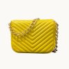 Trussardi Women's Mustard Shoulder Chain Bag | Trussardi in Lebanon