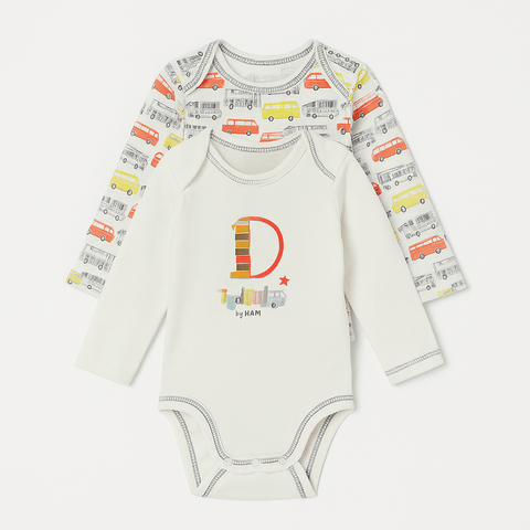 Boboli Baby Boy Yellow Bodysuit 2 Pieces | Boboli In Lebanon