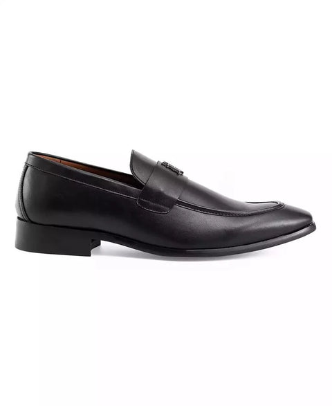 Tommy Hilfiger Men's Black Sawlin Logo Embellished Loafers | Tommy Hilfiger In Lebanon