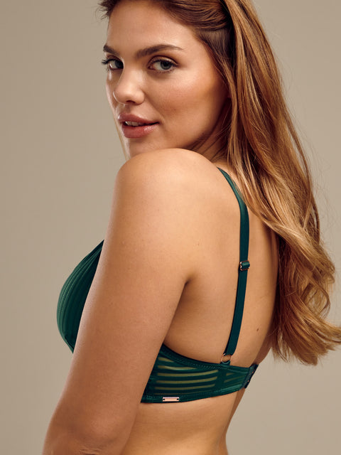 Sinsay Women's Dark Green Wireless Bra | Sinsay In Lebanon