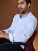 Sinsay Men's White Printed Slim-Fit Shirt | Sinsay In Lebanon