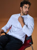 Sinsay Men's White Printed Slim-Fit Shirt | Sinsay In Lebanon