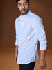 Sinsay Men's White Printed Slim-Fit Shirt | Sinsay In Lebanon