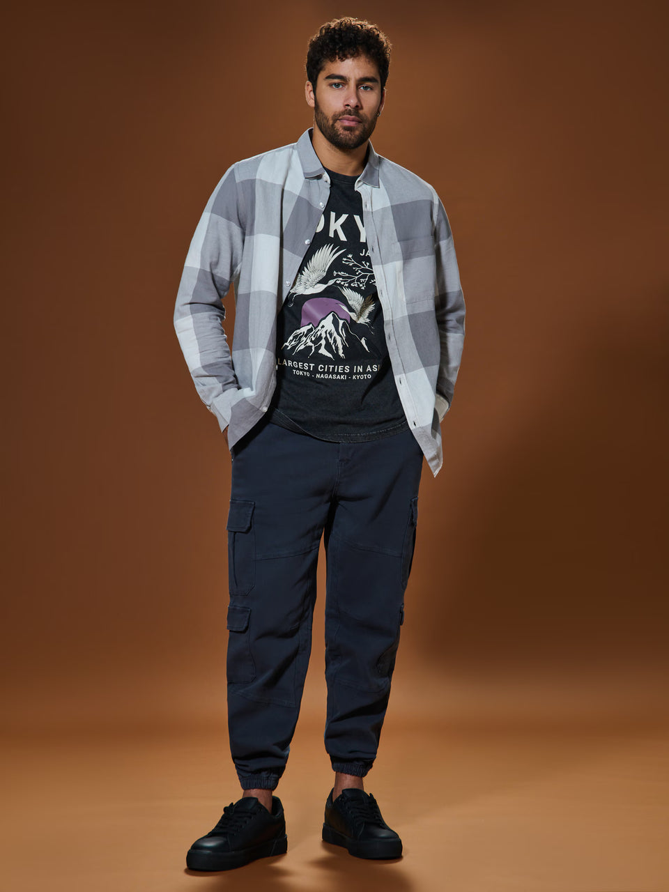 Sinsay Men Grey & White Check Flannel Shirt | Sinsay in Lebanon