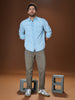 Sinsay Men's Blue Denim Chest Pocket Shirt | Sinsay In Lebanon