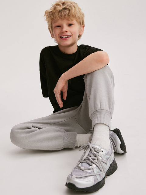 Reserved Boy's Grey Metallic Sneakers | Reserved In Lebanon