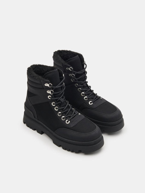 Sinsay Women's Black Lace-Up Ankle Boots | Sinsay in Lebanon