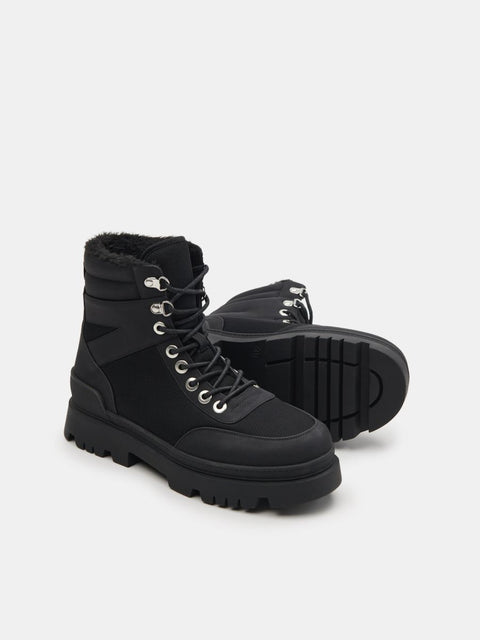 Sinsay Women's Black Lace-Up Ankle Boots | Sinsay in Lebanon