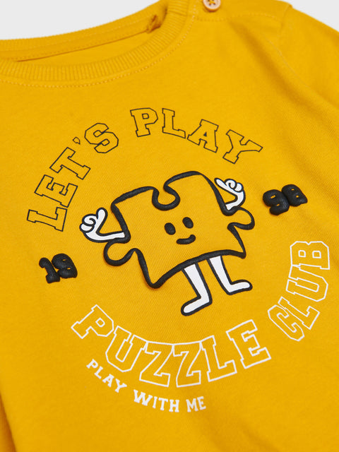 Sinsay Baby Boy's Mustard Long Sleeve Blouse | Sinsay In Lebanon