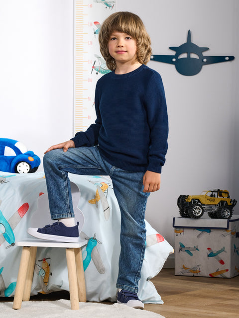 Sinsay Baby Boy's Blue Straight Fit Jeans | Sinsay In Lebanon