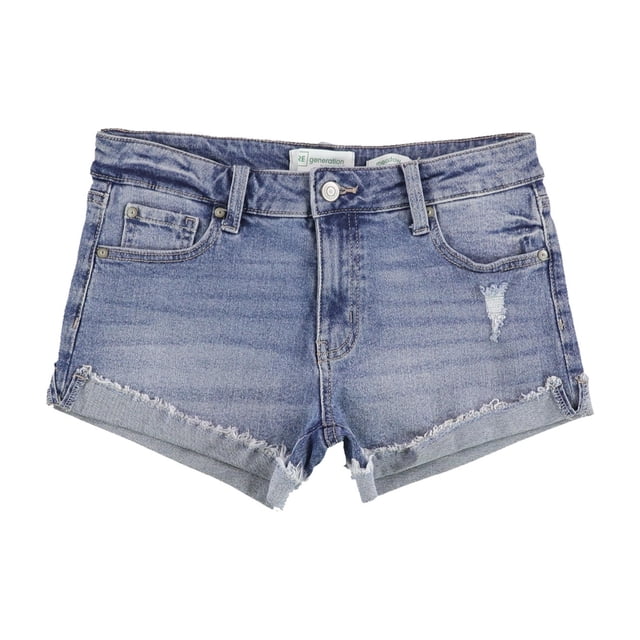 RE Generation Girls' Light Blue Distressed Denim Shorts | RE Generation in Lebanon