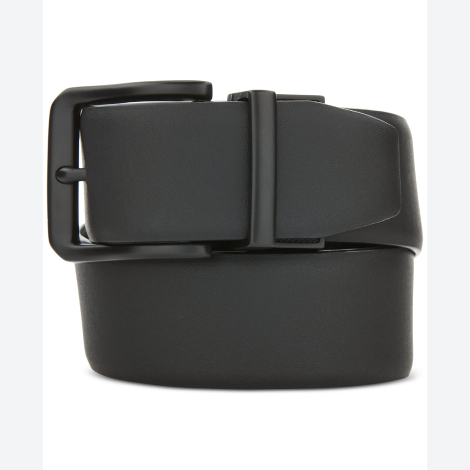 Original Penguin Men's Black Logo Reversible Belt