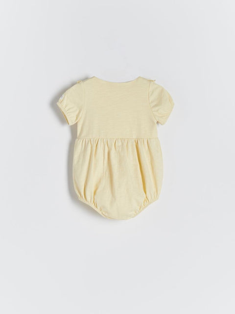 Reserved Baby Girl's Yellow Bodysuit With Ruffles | Reserved In Lebanon