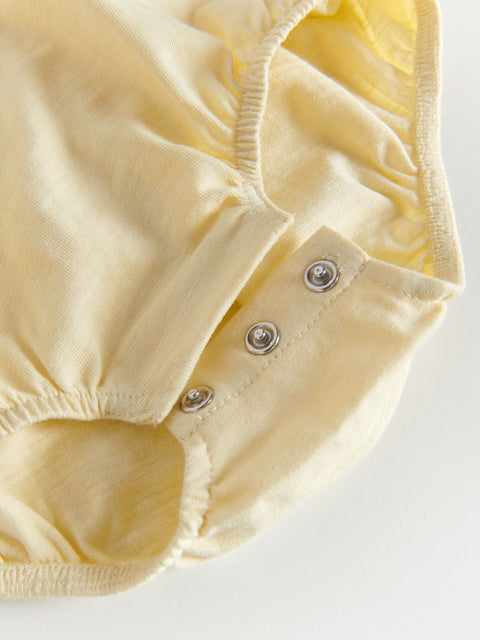 Reserved Baby Girl's Yellow Bodysuit With Ruffles | Reserved In Lebanon