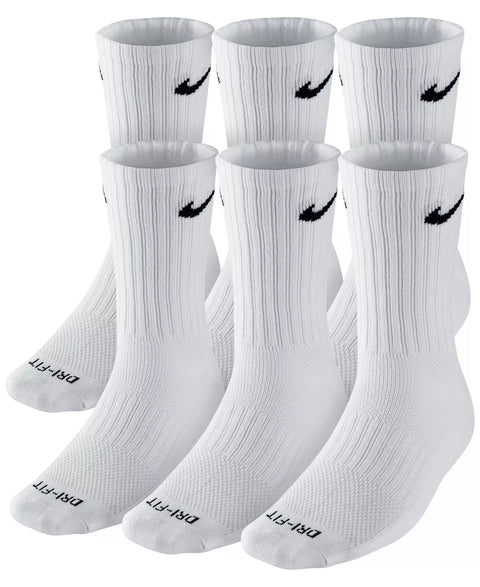 Nike Men's White  Unisex Everyday Plus Cushioned Training Crew Socks 6-Pack|  Nike in Lebanon