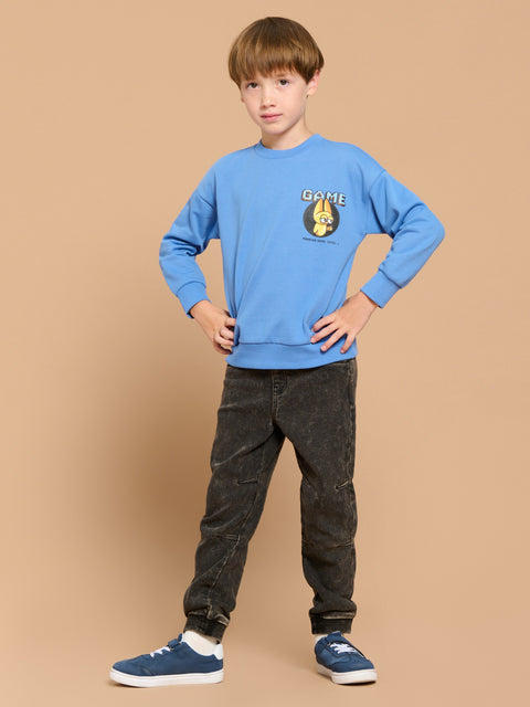 Sinsay Baby Boy's Washed Black Jogger Jeans   | Sinsay in Lebanon