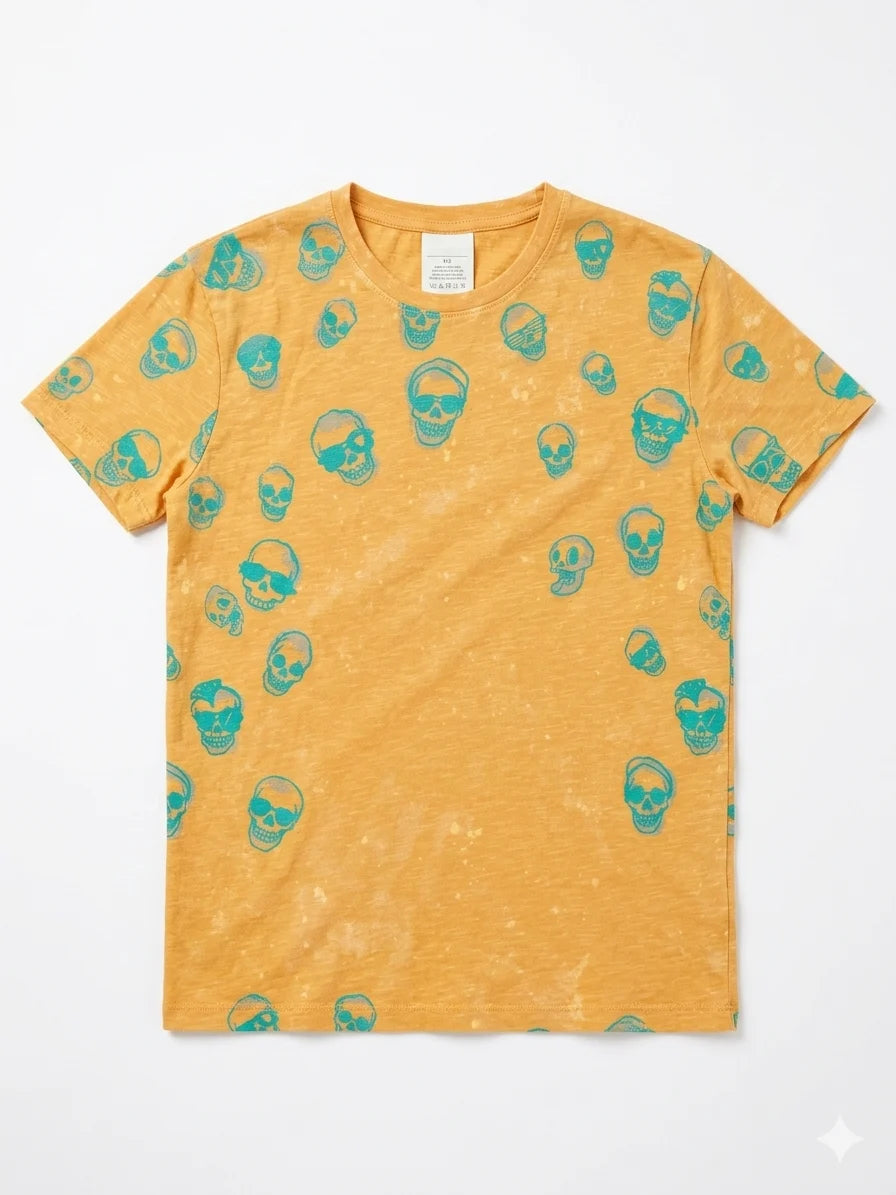 Zara Boy's Orange Printed T-Shirt | Zara In Lebanon