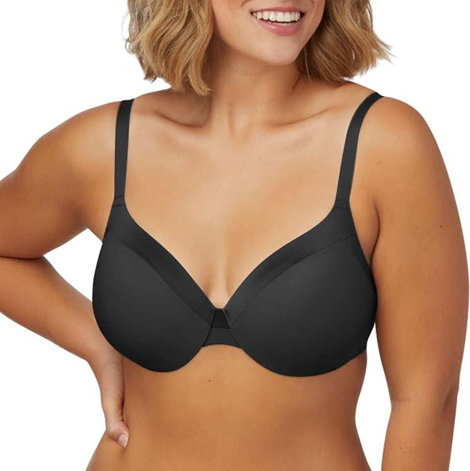 Maidenform Women's Black Comfort Devotion Extra Coverage Bra