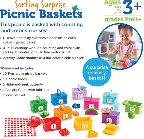 Learning Resources Sorting Surprise Picnic Baskets Toddler Sorting & Matching Skills Toy | Learning Resources In Lebanon