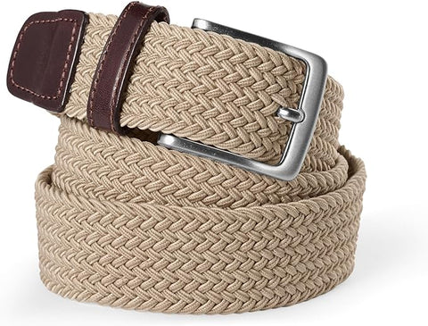 Lands End Men's Beige Elastic Braid Belt | Lands End In Lebanon