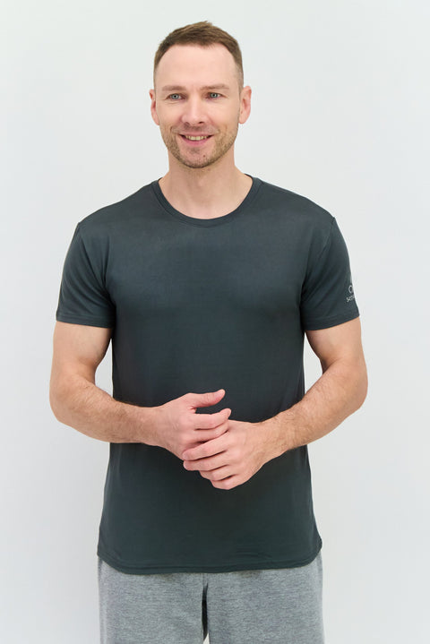 Skora Men's Olive Green Sportswear Fit Short Sleeves Running T-Shirt | Skora In Lebanon