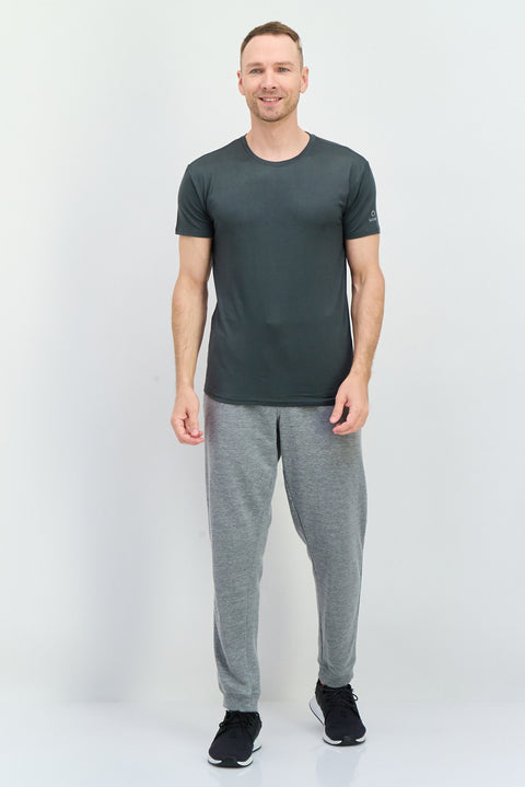 Skora Men's Olive Green Sportswear Fit Short Sleeves Running T-Shirt | Skora In Lebanon
