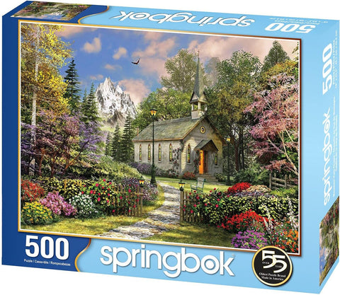Springbok's 500 Piece Jigsaw Puzzle Mountain View Chapel |Springbok In Lebanon