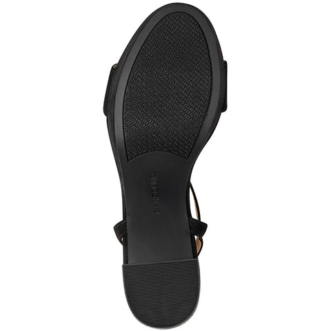 Bandolino Women's Black  Pennie 2 Faux Suede Ankle Strap Slingback Sandals  | Bandolino  in Lebanon