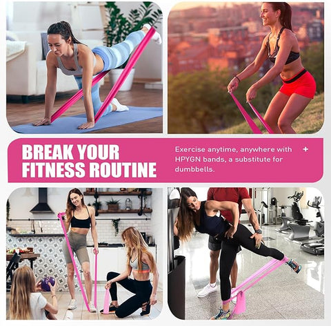 ‎HPYGN Pink Resistance Bands Set of 2 | ‎HPYGN In Lebanon