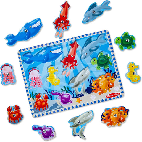 Melissa & Doug Magnetic Wooden Fishing Game and Puzzle|Melissa & Doug In Lebanon