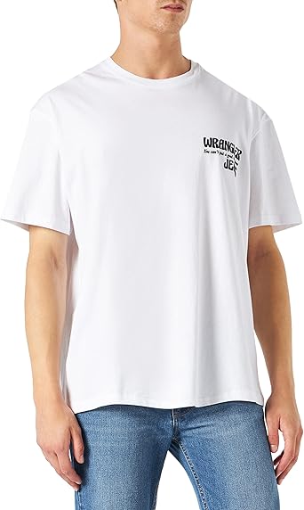 Wrangler Men's White Slogan T-Shirt |Wrangler In Lebanon