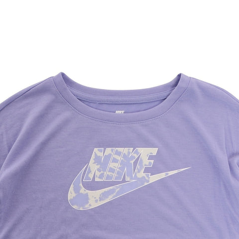 Nike Girl's Purple Crew Neck Long Sleeve Blouse |Nike In Lebanon