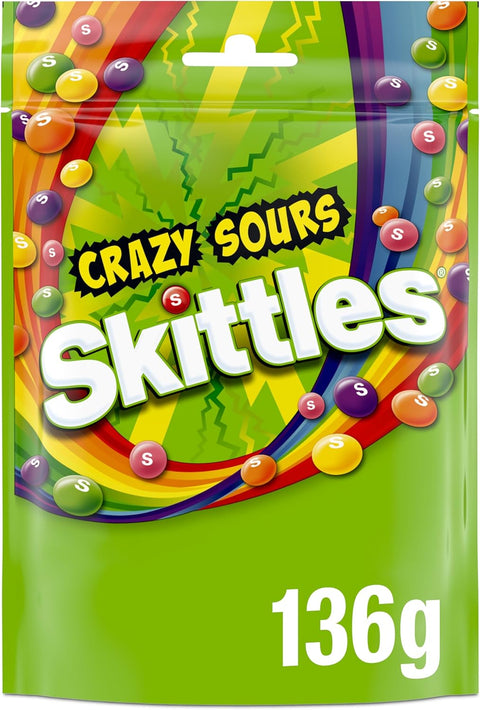 Skittles Crazy Sours Bag 136g