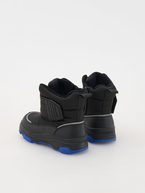 Reserved Baby Boy's Black Snow Boots With Velcro Fastening | Reserved In Lebanon